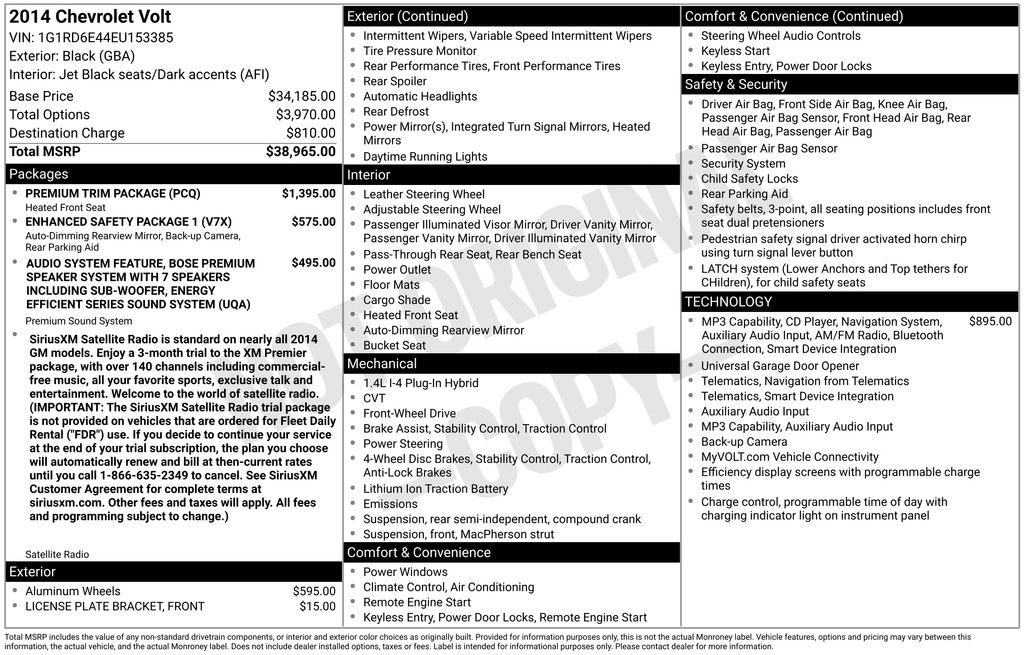 Used 2014 Black Chevrolet Base image 2
