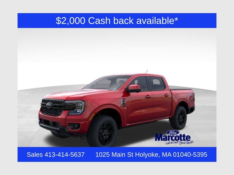 Ruby Red Metallic Tinted Clearcoat 2026 Ford Ranger Pickup Truck Four-Wheel Drive Automatic