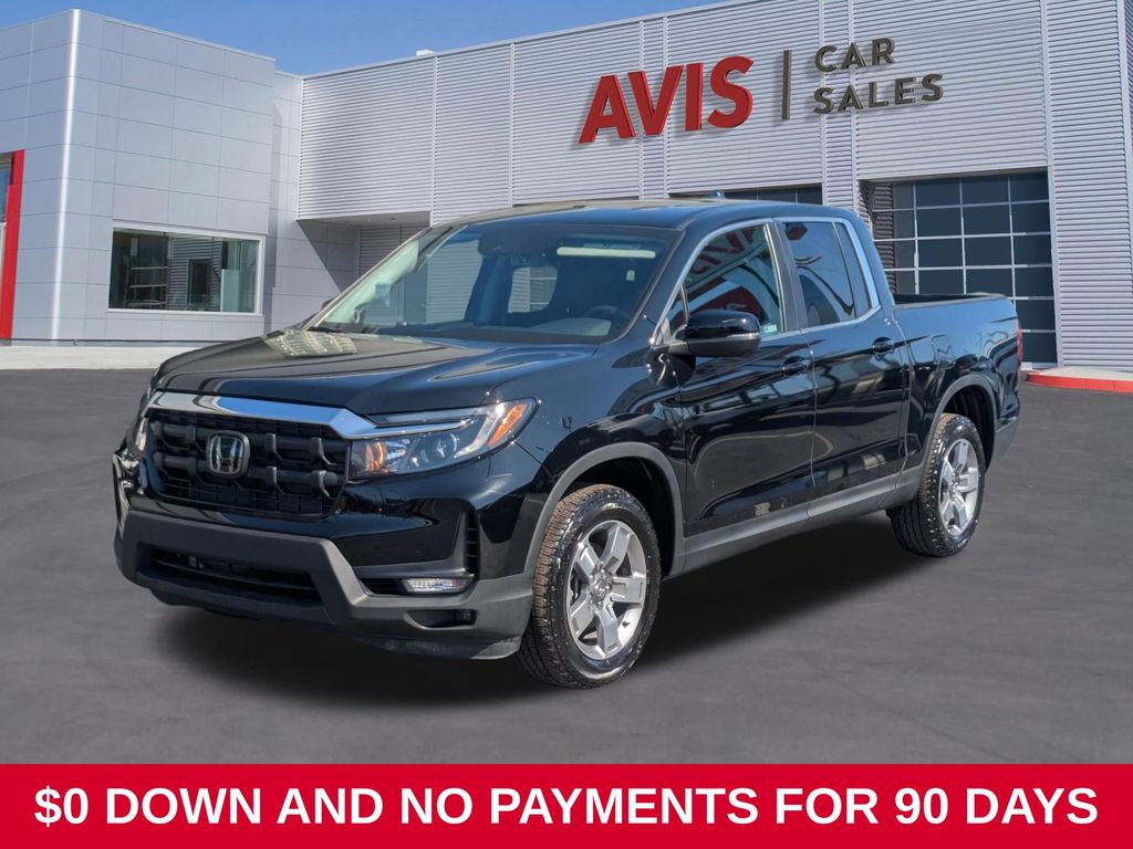Black 2025 Honda Ridgeline Pickup Truck All-Wheel Drive 9-Speed Automatic
