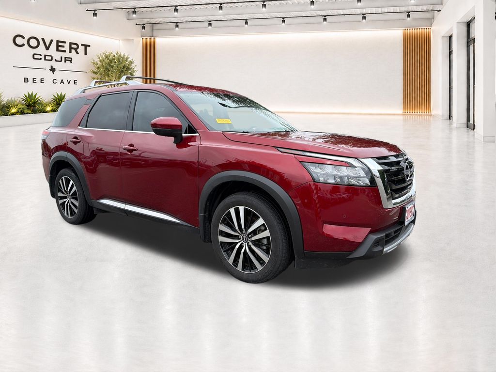 Red (Scarlet) 2025 Nissan Pathfinder SUV / Crossover Front-Wheel Drive 9-Speed Automatic