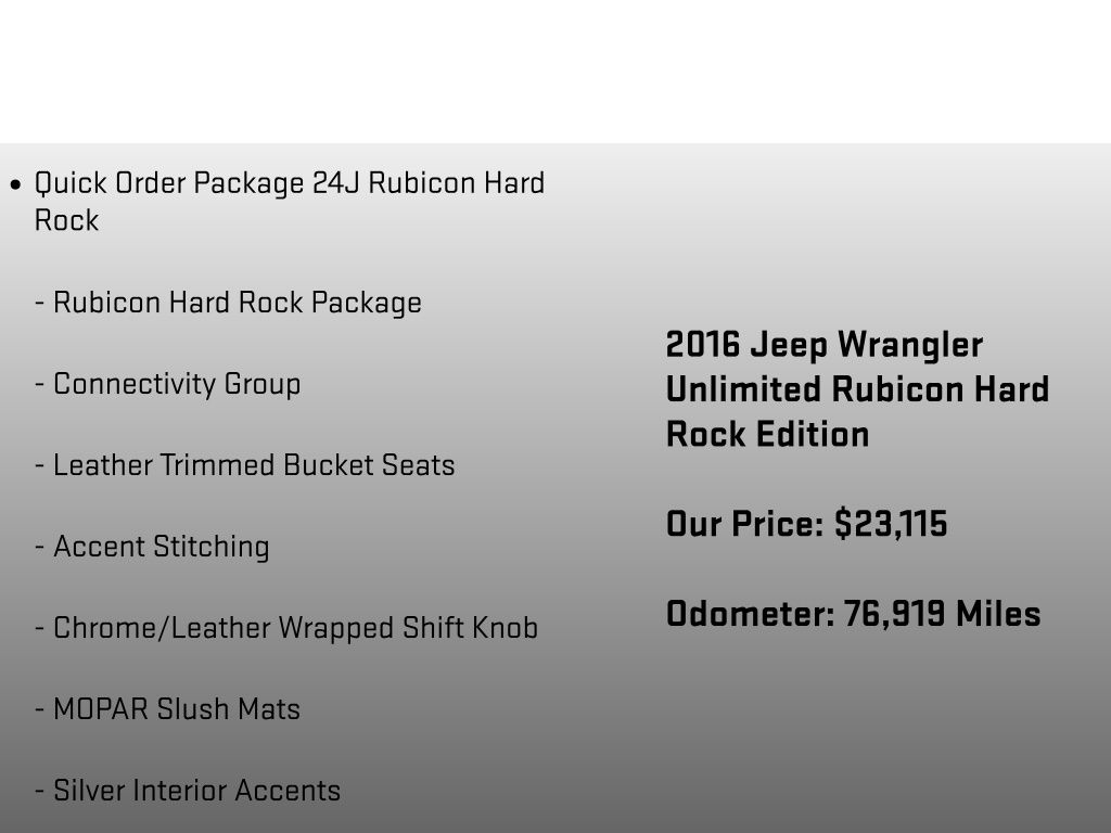 2016 Jeep Wrangler Unlimited Rubicon - 5