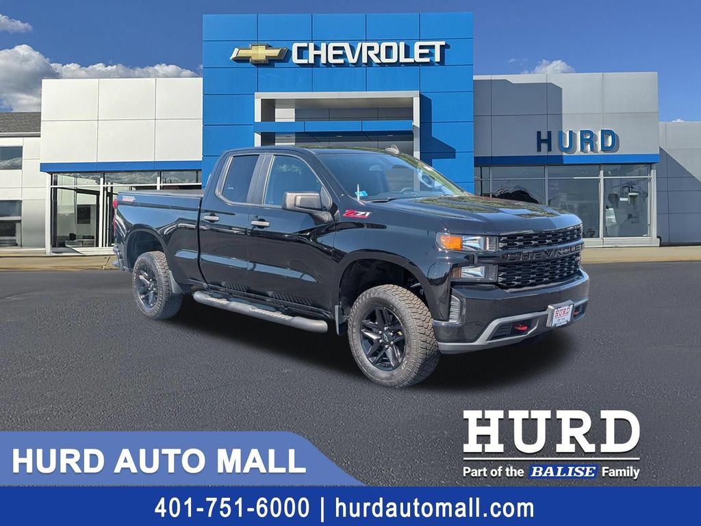 Black 2019 Chevrolet Silverado 1500 Pickup Truck Four-Wheel Drive 6-Speed Automatic Overdrive