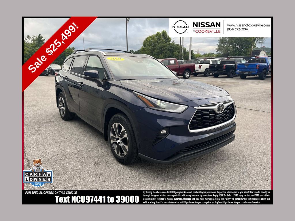 Blueprint 2021 Toyota Highlander SUV / Crossover Front-Wheel Drive 8-Speed Automatic