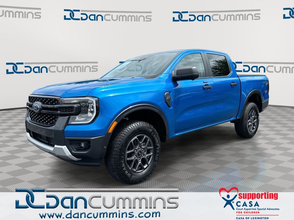 Velocity Blue Metallic 2024 Ford Ranger Pickup Truck Four-Wheel Drive Automatic
