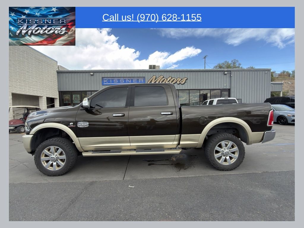 Black Gold Pearlcoat 2014 RAM 2500 Laramie Longhorn Crew Cab 4WD Pickup Truck Four-Wheel Drive 6-Speed Automatic