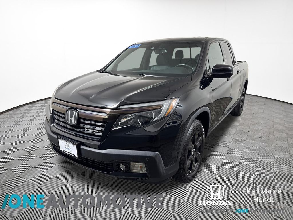 Black 2017 Honda Ridgeline Pickup Truck All-Wheel Drive 6-Speed Automatic