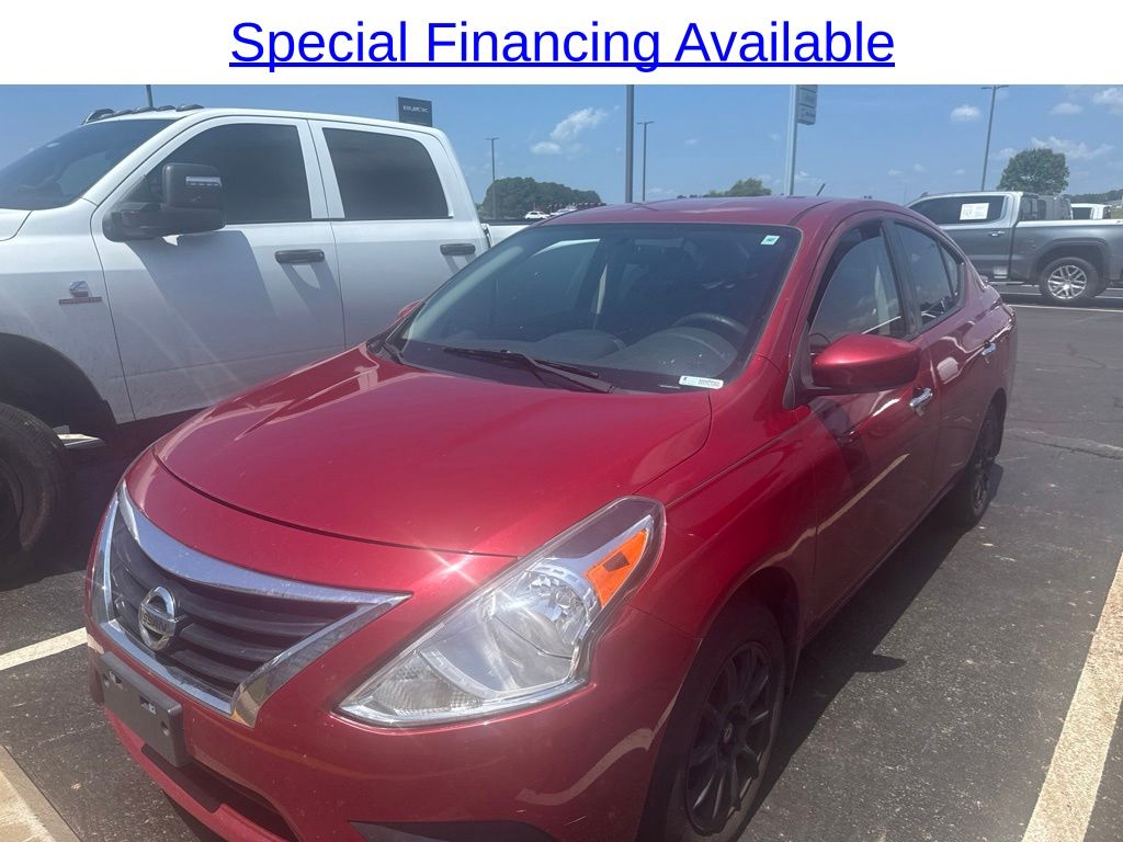 Red Brick 2015 Nissan Versa Sedan Front-Wheel Drive Continuously Variable Transmission