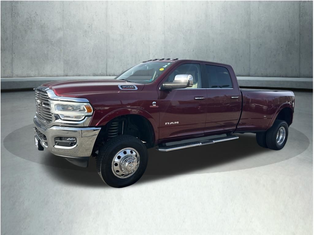 Delmonico Red Pearlcoat 2020 RAM 3500 Laramie Crew Cab LB DRW 4WD Pickup Truck Four-Wheel Drive 6-Speed Automatic
