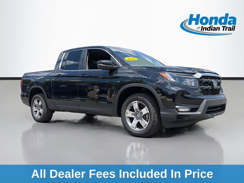 Crystal Black Pearl 2026 Honda Ridgeline Pickup Truck All-Wheel Drive 9-Speed Automatic