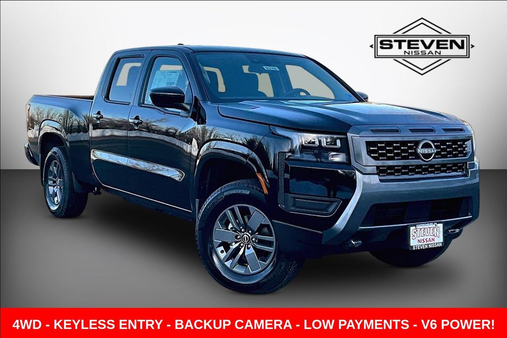 Super Black 2026 Nissan Frontier Pickup Truck Four-Wheel Drive 9-Speed Automatic Overdrive