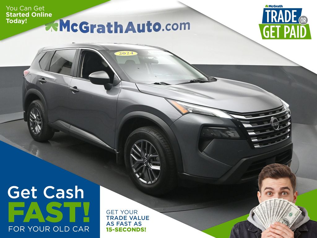 Gray (Gun Metallic) 2024 Nissan Rogue SUV / Crossover All-Wheel Drive Continuously Variable Transmission