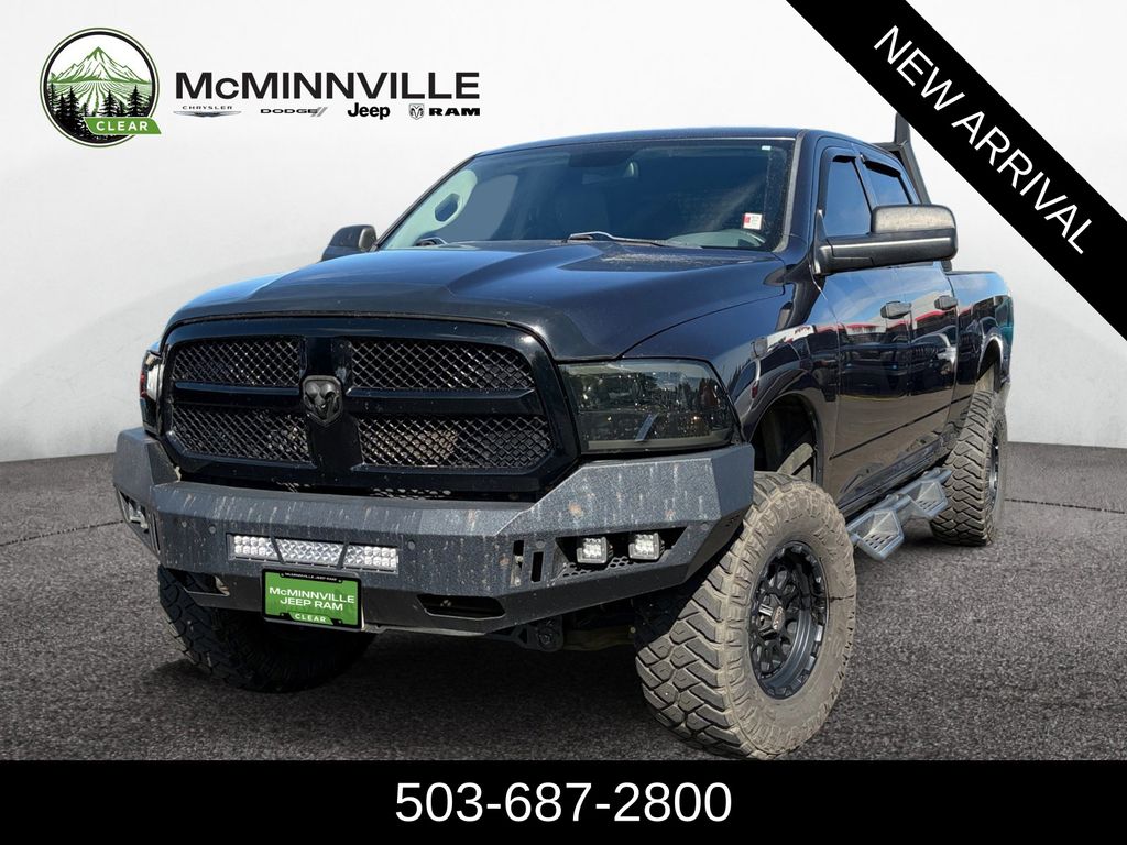 Black Clearcoat 2014 RAM 1500 Tradesman Crew Cab 4WD Pickup Truck Four-Wheel Drive 6-Speed Automatic