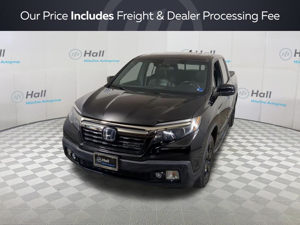 Black 2020 Honda Ridgeline Pickup Truck All-Wheel Drive 9-Speed Automatic