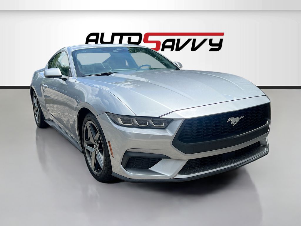 Silver Metallic 2024 Ford Mustang EcoBoost Fastback RWD Coupe Rear-Wheel Drive Automatic