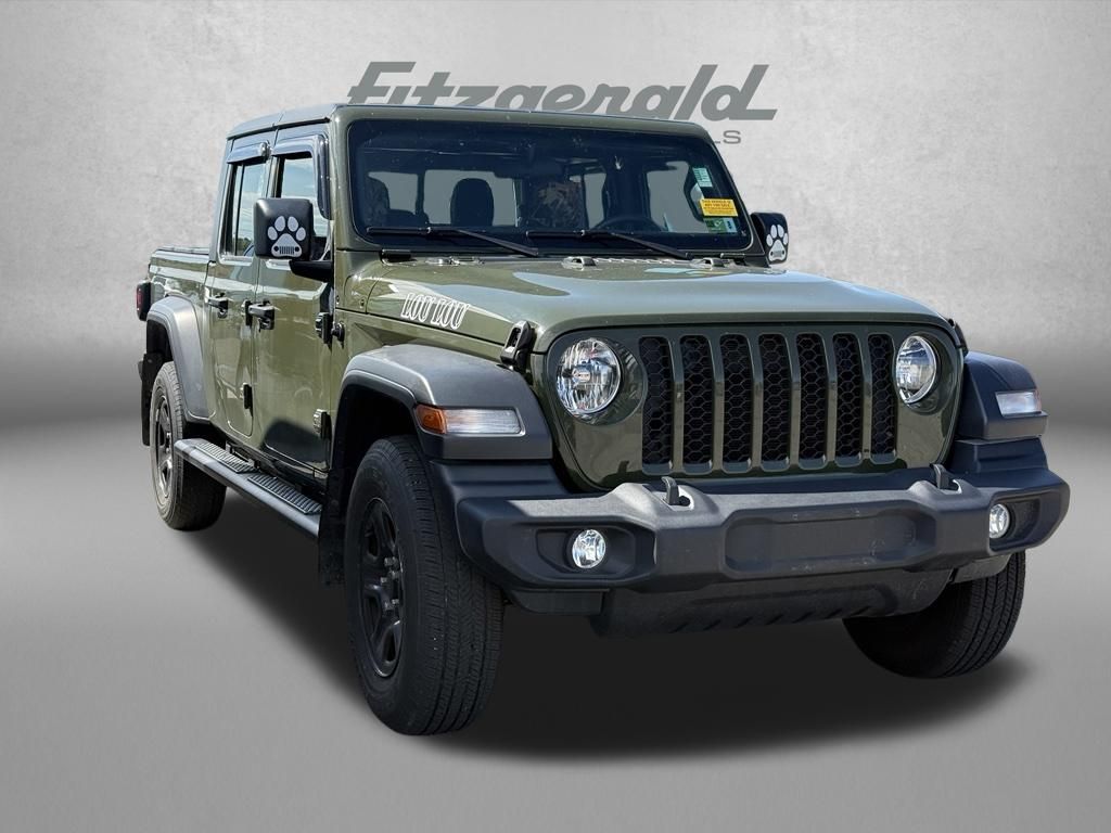 Sarge Green Clearcoat 2021 Jeep Gladiator Pickup Truck Four-Wheel Drive 6-Speed Manual