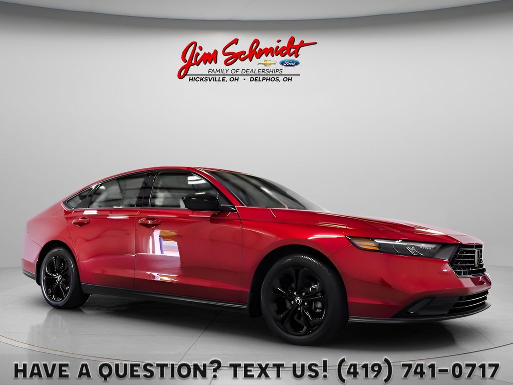 Radiant Red Metallic 2025 Honda Accord Sedan Front-Wheel Drive Continuously Variable Transmission
