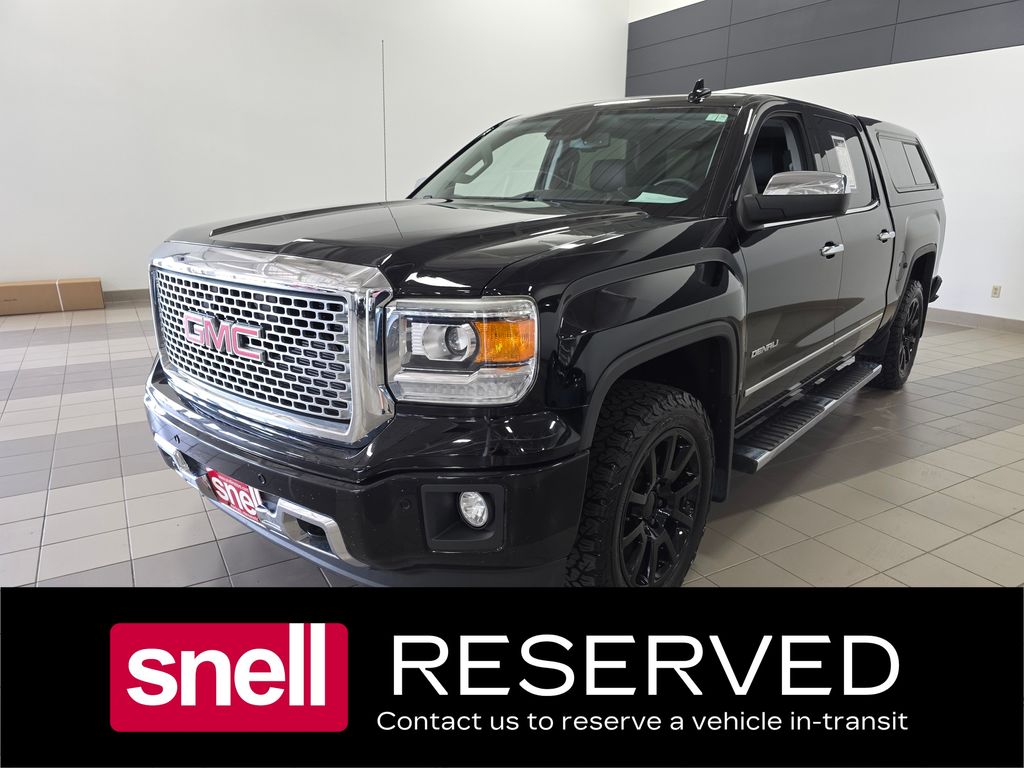 Onyx Black 2015 GMC Sierra 1500 Denali Crew Cab 4WD Pickup Truck Four-Wheel Drive 8-Speed Automatic Overdrive