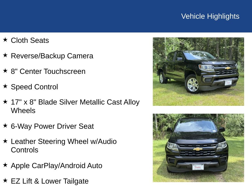 2021 Chevrolet Colorado 2WD Crew Cab Short Box LT