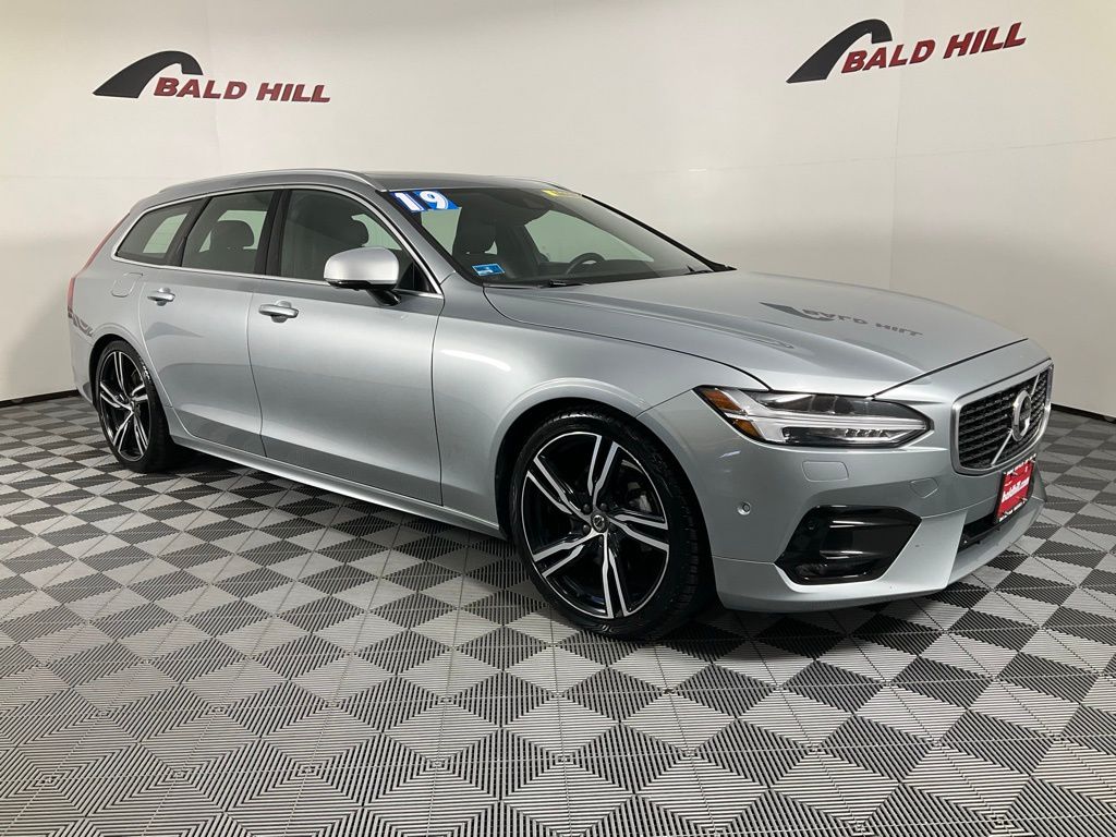 Electric Silver Metallic 2019 Volvo V90 T5 R-Design Wagon Front-Wheel Drive Automatic