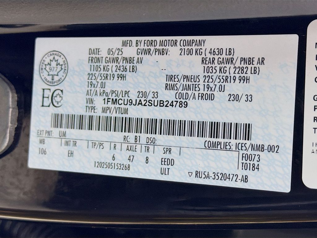Used 2025 Ford Escape SUV
