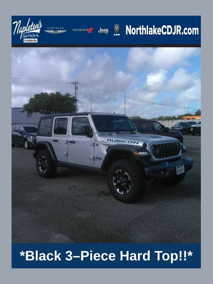Silver Zynith Clearcoat 2024 Jeep Wrangler 4xe Rubicon 4WD SUV / Crossover Four-Wheel Drive 8-Speed Automatic