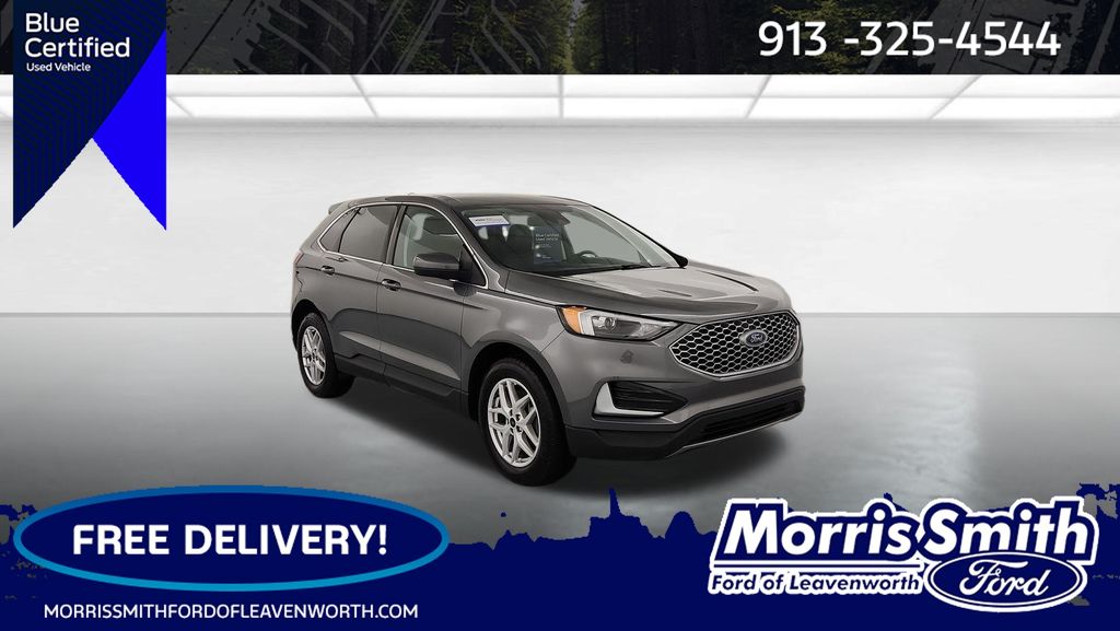 Carbonized Gray Metallic 2023 Ford Edge SEL AWD SUV / Crossover All-Wheel Drive 8-Speed Automatic