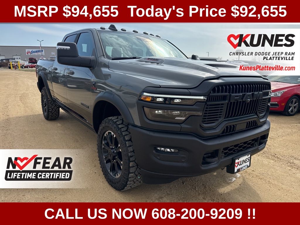 Ceramic Gray Clearcoat 2026 RAM 2500 Pickup Truck Four-Wheel Drive 8-Speed Automatic