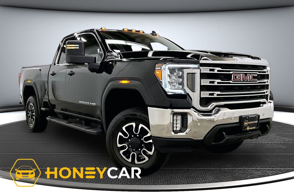 Onyx Black 2020 GMC Sierra 2500HD SLE Double Cab 4WD Pickup Truck Four-Wheel Drive 6-Speed Automatic