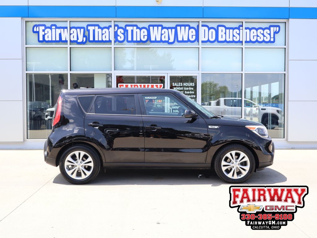 Shadow Black 2015 Kia Soul Wagon Front-Wheel Drive 6-Speed Automatic