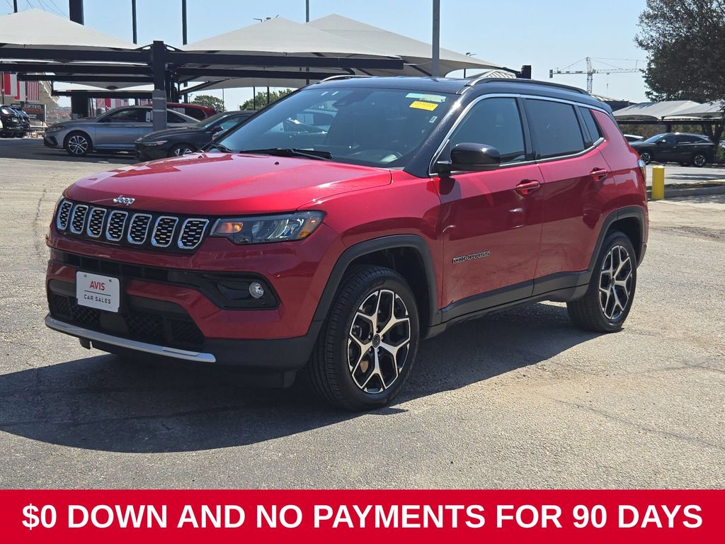 Red Hot Pearlcoat 2025 Jeep Compass SUV / Crossover Four-Wheel Drive 8-Speed Automatic