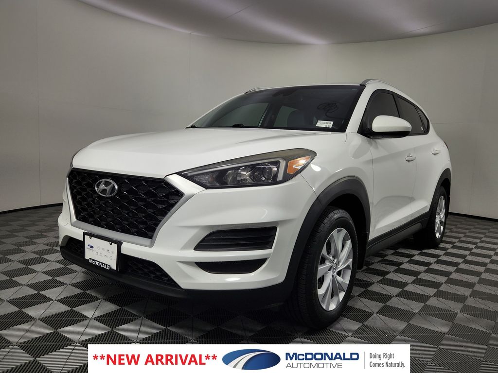 Winter White 2020 Hyundai Tucson SUV / Crossover All-Wheel Drive 6-Speed Automatic