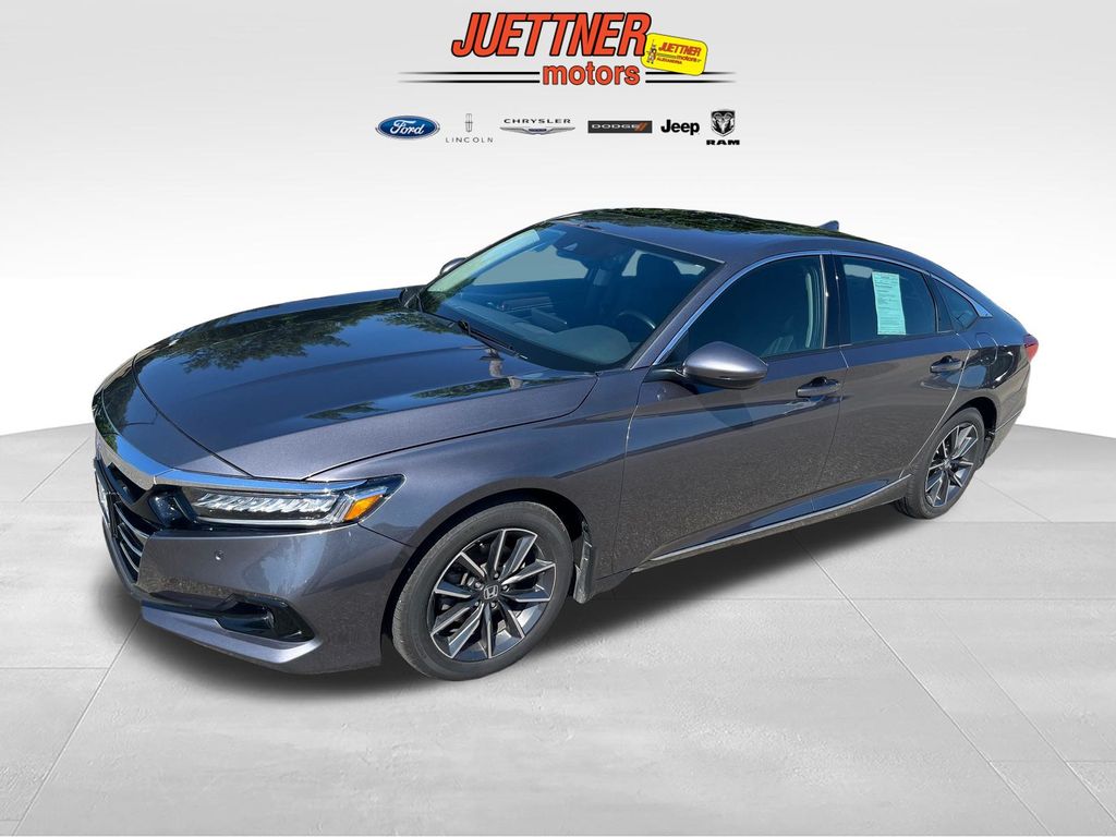 Gray 2022 Honda Accord Sedan Front-Wheel Drive Continuously Variable Transmission