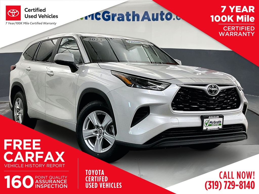 White (Wind Chill Pearl) 2023 Toyota Highlander SUV / Crossover Front-Wheel Drive 8-Speed Automatic