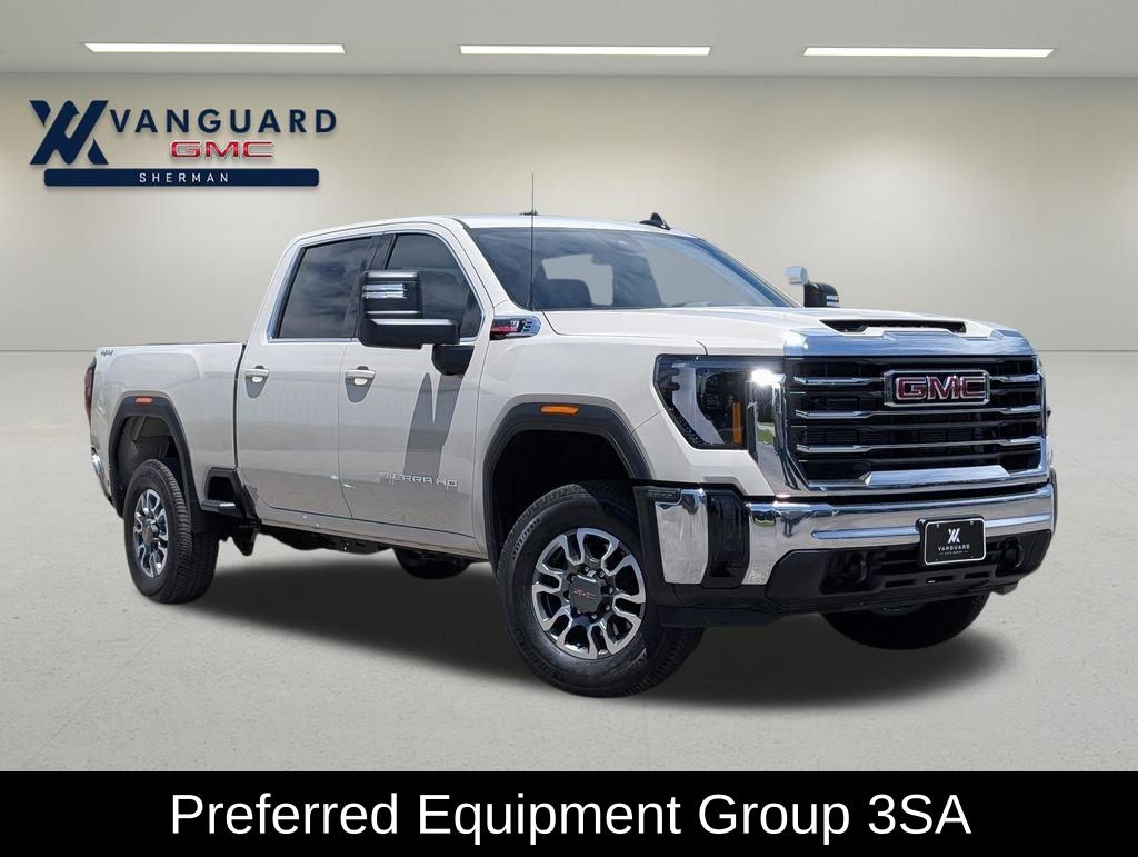 White Sands 2026 GMC Sierra 3500HD SLE Crew Cab 4WD Pickup Truck Four-Wheel Drive Automatic