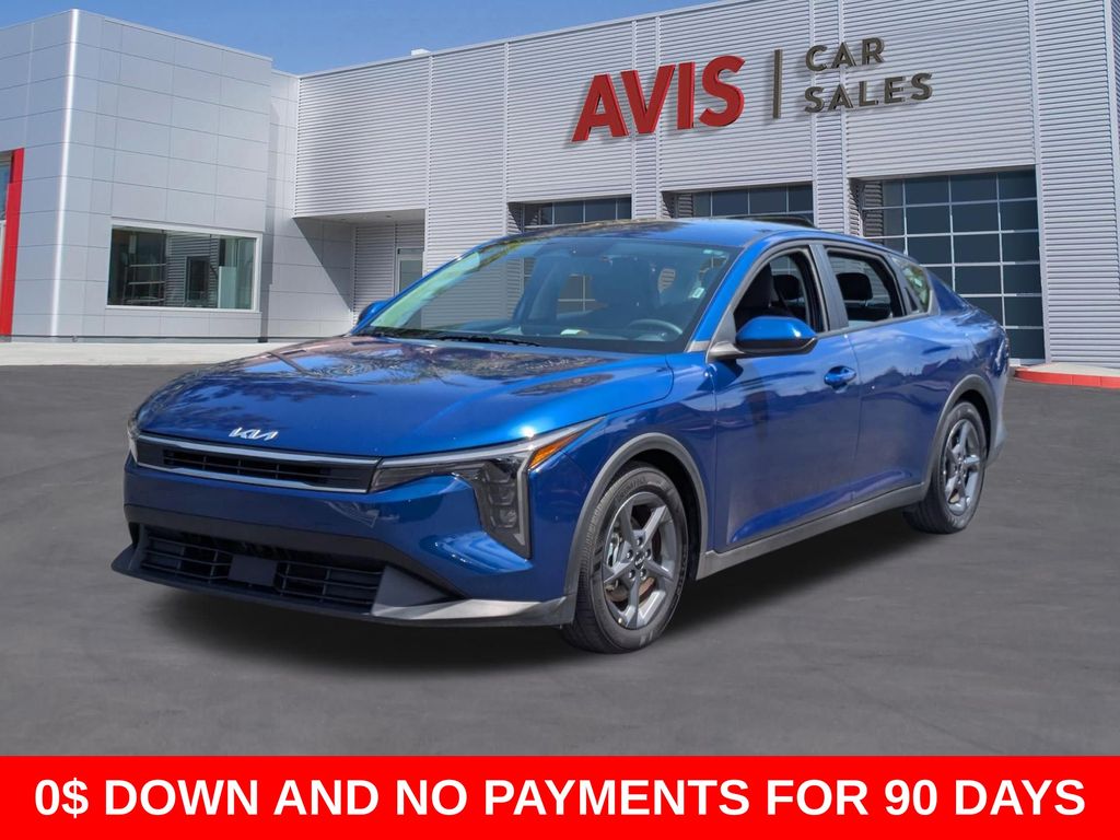 Deep Sea Blue 2025 Kia K4 LXS FWD Sedan Front-Wheel Drive Continuously Variable Transmission
