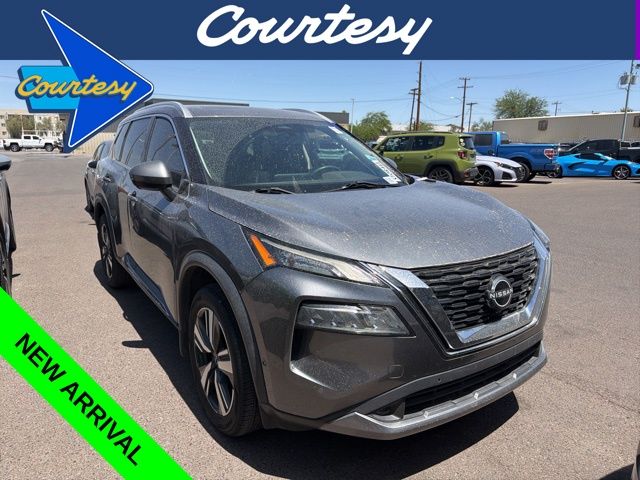 Gray (Gun Metallic) 2022 Nissan Rogue SL FWD SUV / Crossover Front-Wheel Drive Continuously Variable Transmission