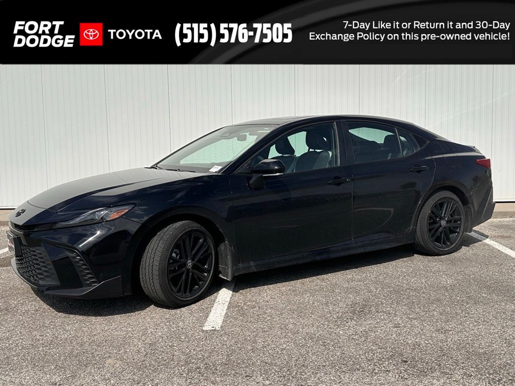 Midnight Black Metallic 2025 Toyota Camry SE FWD Sedan Front-Wheel Drive Continuously Variable Transmission
