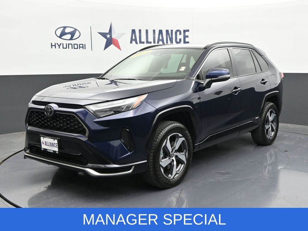 Blueprint/Midnight Black Metallic 2025 Toyota RAV4 Plug-in Hybrid SE AWD SUV / Crossover All-Wheel Drive Continuously Variable Transmission
