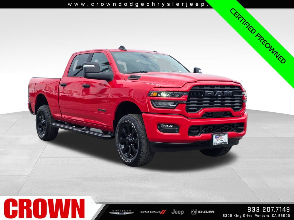 Flame Red Clearcoat 2026 RAM 2500 Pickup Truck Four-Wheel Drive 8-Speed Automatic
