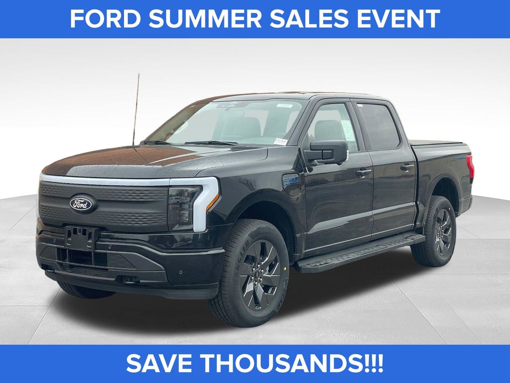 Black Metallic 2025 Ford F-150 Lightning Pickup Truck All-Wheel Drive Automatic