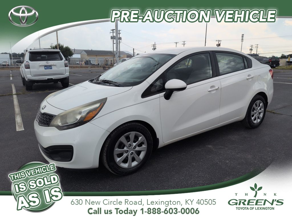 Clear White 2014 Kia Rio Sedan Front-Wheel Drive 6-Speed Automatic