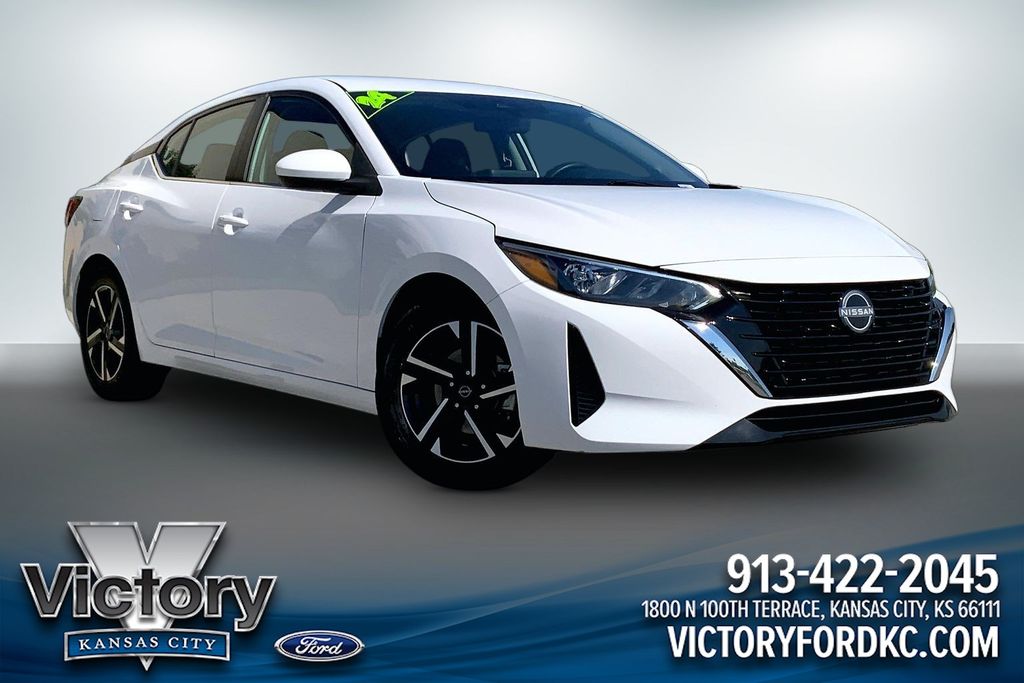 White (Fresh Powder) 2024 Nissan Sentra Sedan Front-Wheel Drive Continuously Variable Transmission