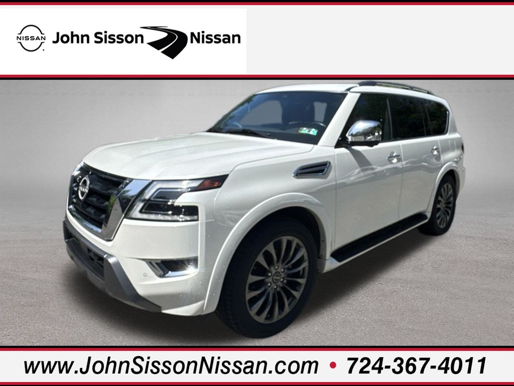 Aspen White Tricoat 2023 Nissan Armada SUV / Crossover Four-Wheel Drive 7-Speed Automatic