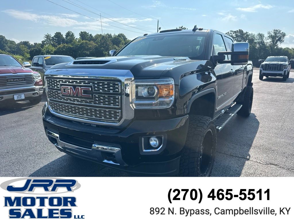 Black 2019 GMC Sierra 2500HD Pickup Truck Four-Wheel Drive 6-Speed Automatic