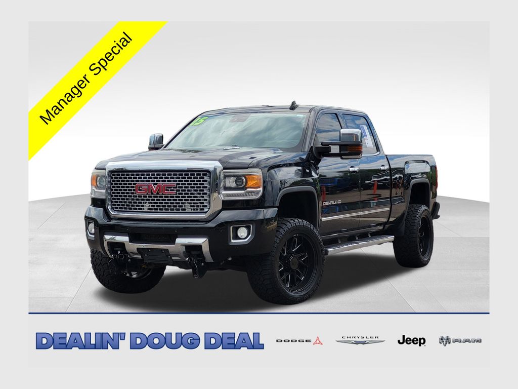 Onyx Black 2015 GMC Sierra 2500HD Pickup Truck Four-Wheel Drive 6-Speed Automatic
