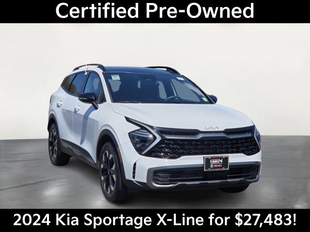 Glacial White Pearl 2024 Kia Sportage X-Line AWD SUV / Crossover All-Wheel Drive 8-Speed Automatic