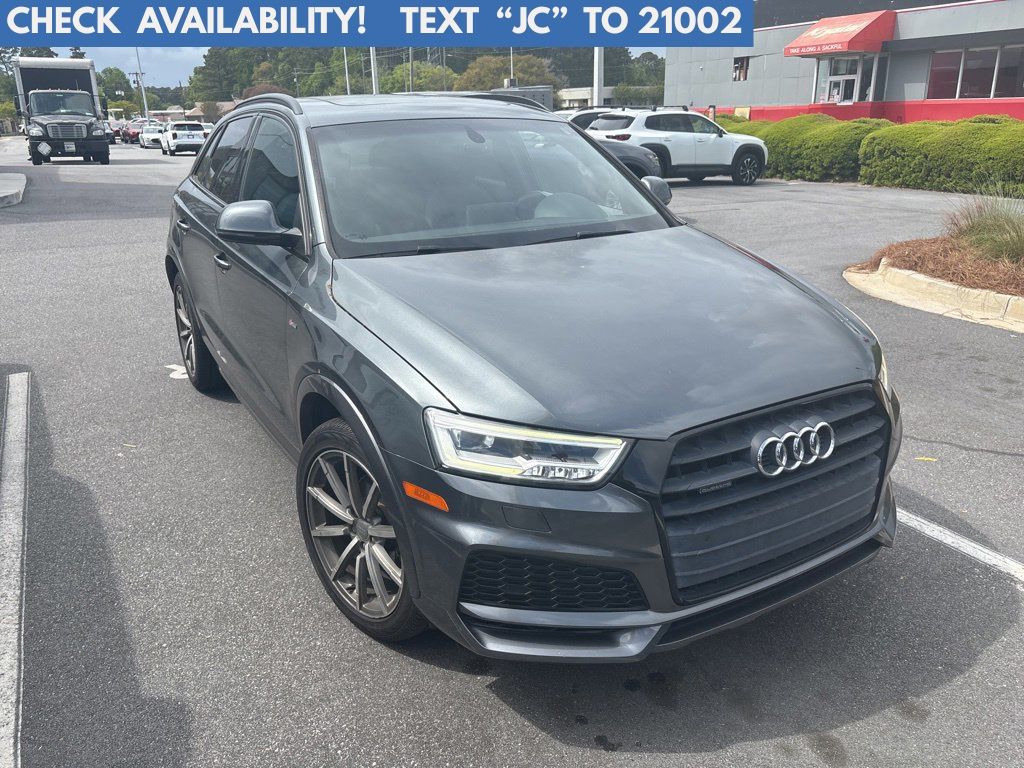 Daytona Gray Pearl Effect 2018 Audi Q3 2.0T quattro Premium Plus SUV / Crossover All-Wheel Drive 6-Speed Automatic