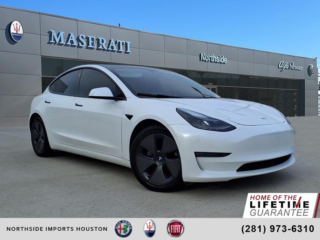 White 2023 Tesla Model 3 Long Range AWD Sedan All-Wheel Drive 1-Speed Automatic