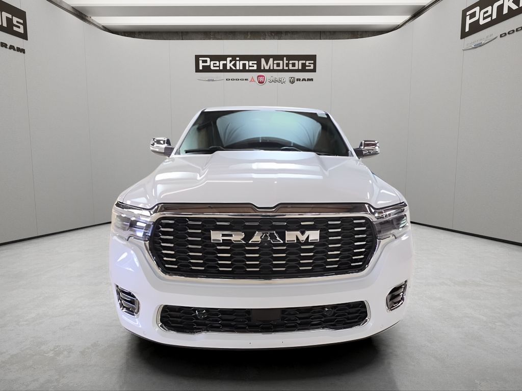 Ivory White Tri-Coat Pearlcoat 2025 RAM 1500 Tungsten Crew Cab 4WD Pickup Truck Four-Wheel Drive 8-Speed Automatic