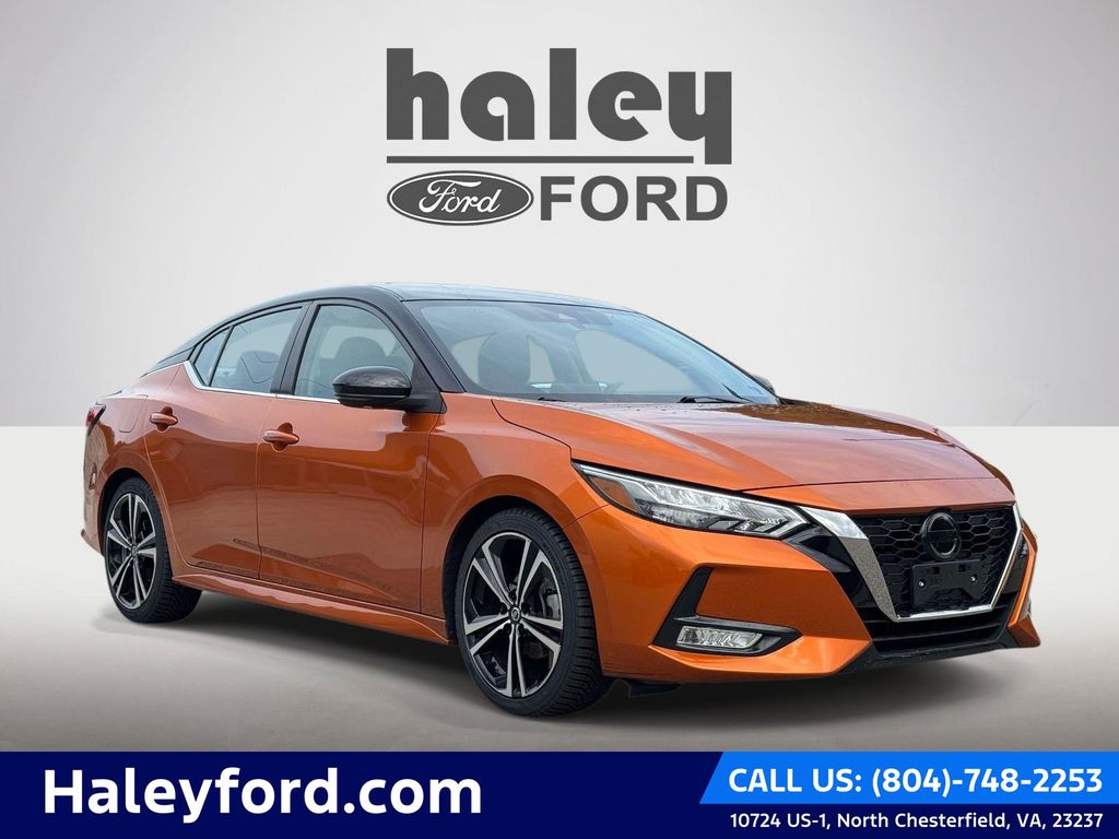 Monarch Orange/Super Black 2021 Nissan Sentra Sedan Front-Wheel Drive Continuously Variable Transmission